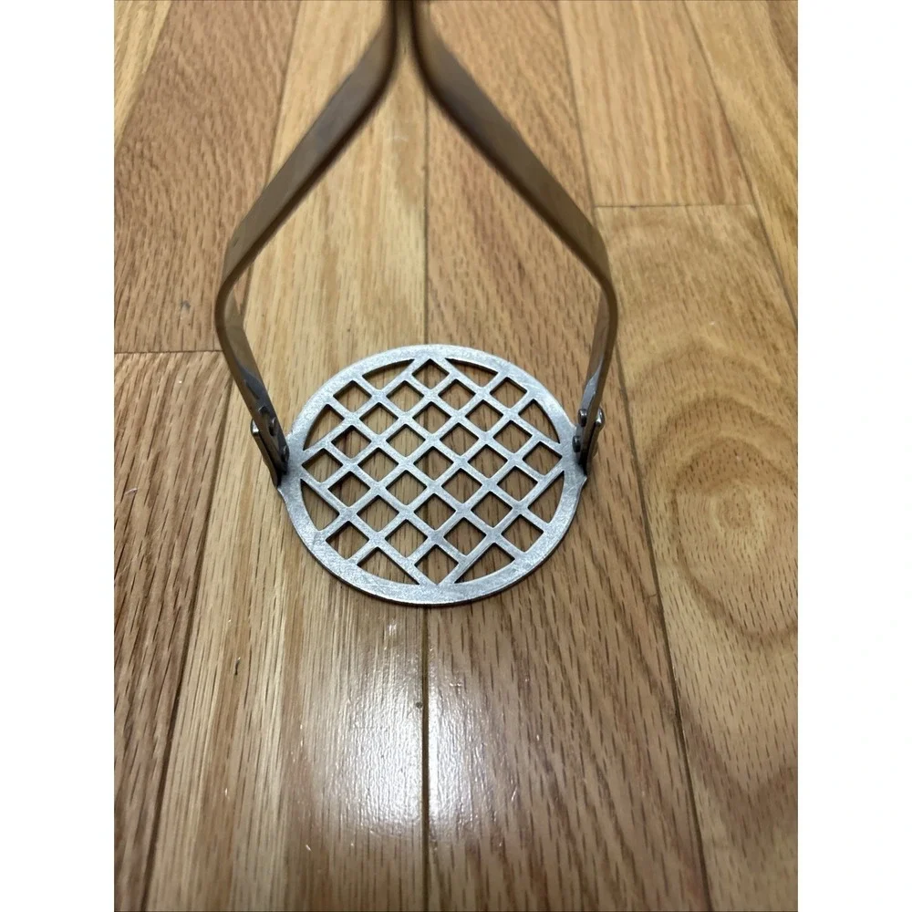 VTG 1950's‎ Flint Arrowhead Stainless Vanadium USA Potato Masher Black Handle